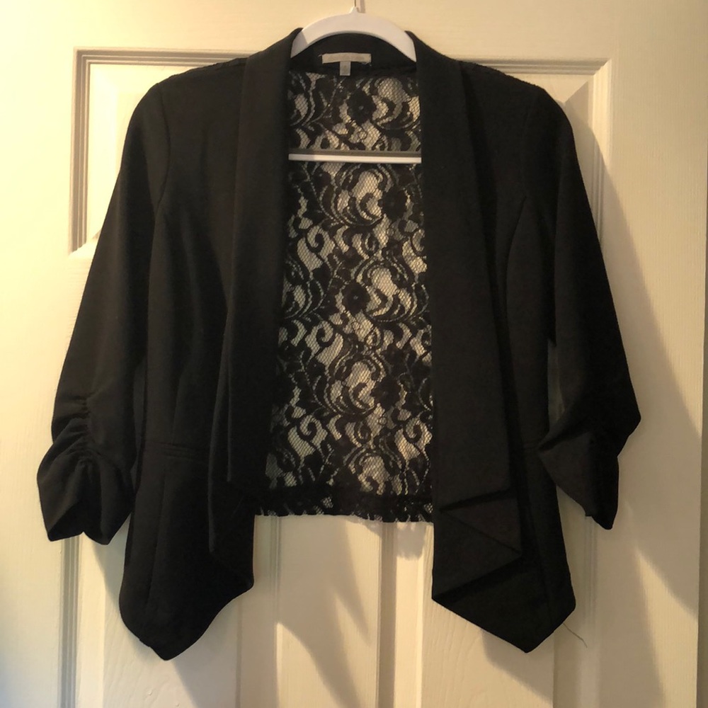 Charlotte Russe lace-back blazer